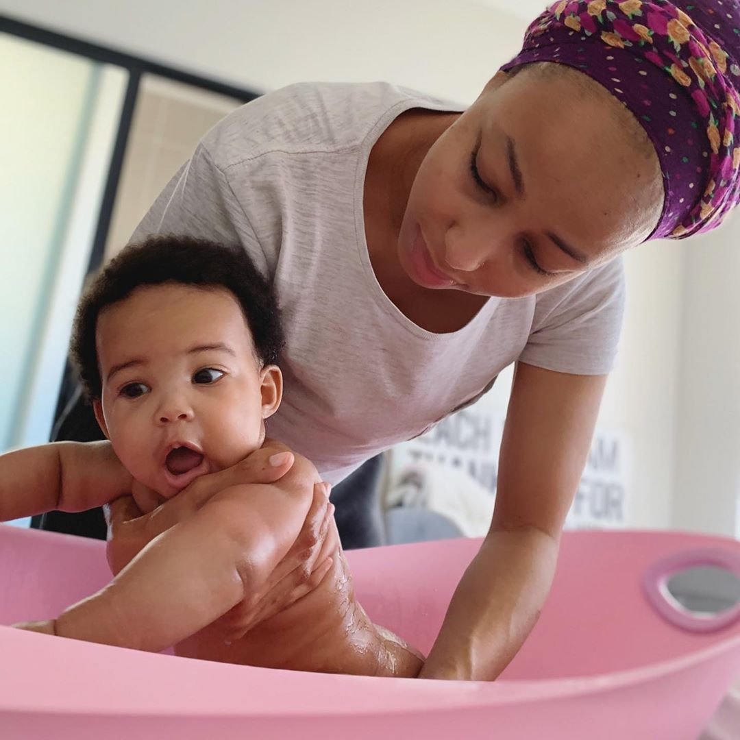Oros Mampofu's baby mama