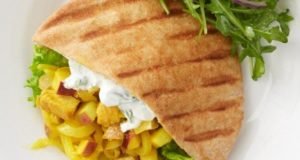 Apple Curry Turkey Pita