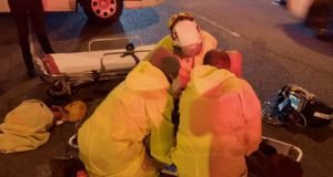 Gunshot victim found lying in street