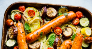 Ratatouille Sheet Pan Dinner With Sausage