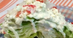 Wedge Salad with Elegant Blue Cheese Dressing