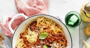 Pork mince spaghetti