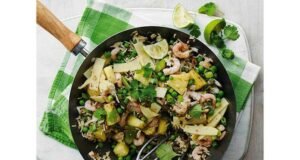 Thai fried prawn & pineapple rice recipe