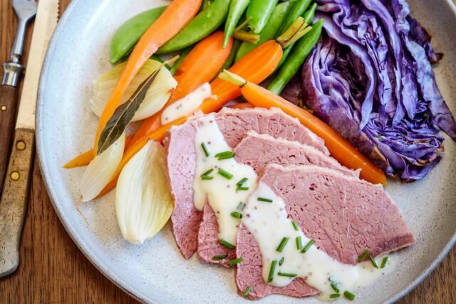 Corned beef and vegetables Corned beef and vegetables