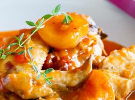 Healthy apricot chicken