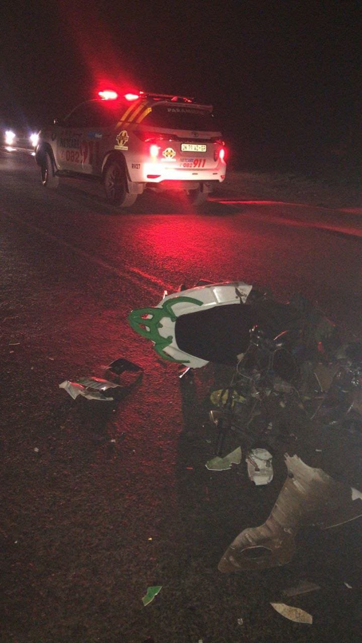 Motorcyclist critically injured