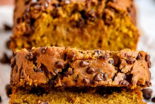 Choc chip pumpkin bread recipe
