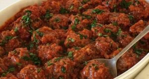 slow cooker porcupine meatballs