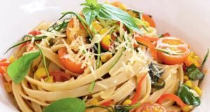Vegetable fettuccine recipe