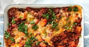 Mexican beef mince bake recipe