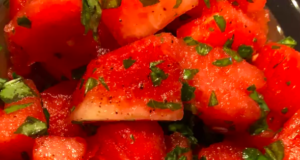 Watermelon Basil Salad recipe