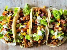 Healthy beef tacos recipe