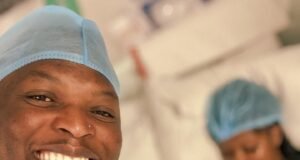 Oscar Mbo and his partner Lerato welcome their new baby