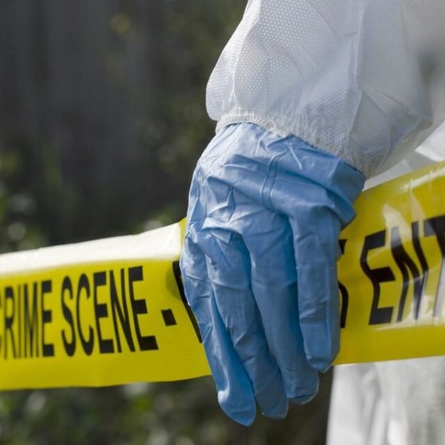 crime scene Police searching for suspects