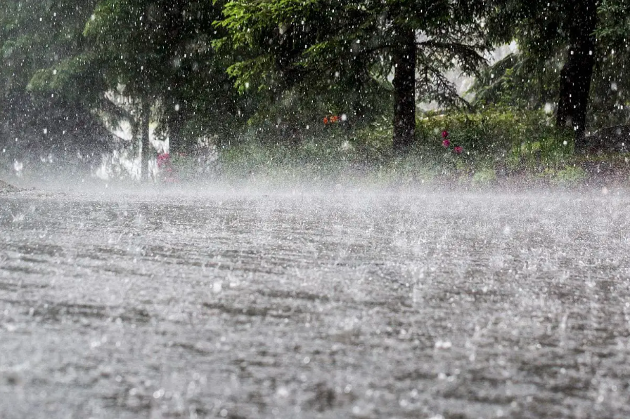 heavy rain
