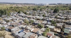 pit toilets in bad condition at the Marikana informal settlement in Mamelodi