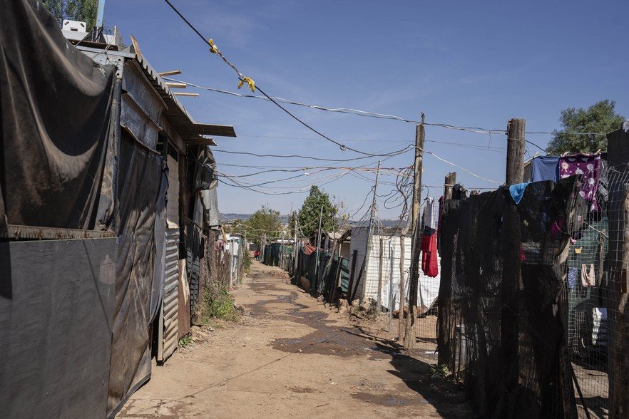pit toilets in bad condition at the Marikana informal settlement in Mamelodi