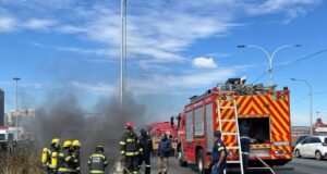 underground fire in Braamfontein