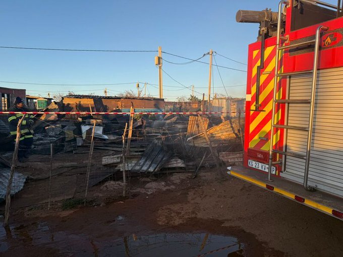 Ekurhuleni shack fire