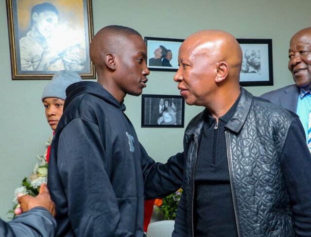 Julius Malema pays tribute to Presley Chweneyagae3 Julius Malema pays tribute to Presley Chweneyagae