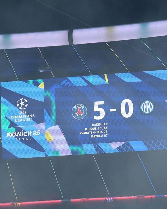 PSG beat Inter Milan