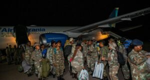 Soldiers who returned from DRC