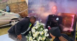 Touching moments from Presley Chweneyagae's memorial