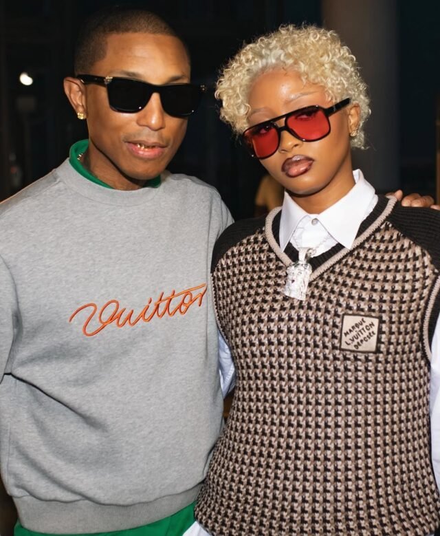 Uncle Waffles rubs shoulders with Pharrell Williams at Paris Fashion Week Uncle Waffles rubs shoulders with Pharrell Williams at Paris Fashion Week