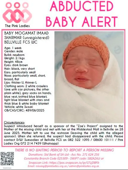 kidnapped newborn in Bellville