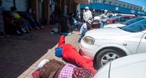 people collapse after waiting hours outside SASSA in Mamelodi
