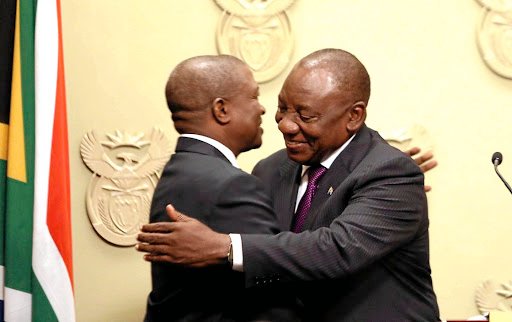 President Cyril Ramaphosa and David Mabuza