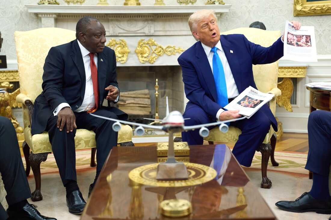 President Ramaphosa disputes Trump