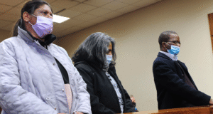 Ronica Ragavan, Pushpaveni Govender and Joel Raphela