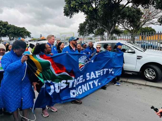 DA marches in Gugulethu