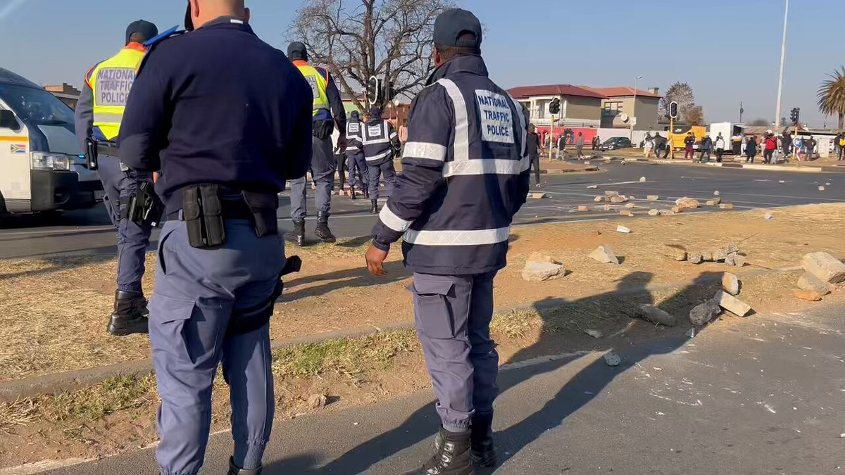 Heavy police presence