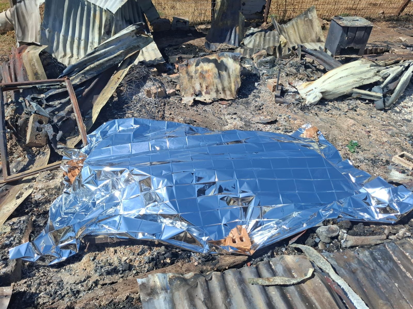 Man's charred remains discovered