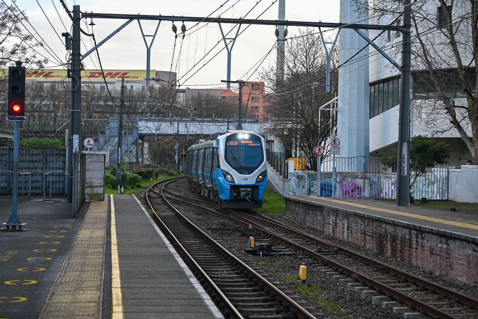 Train attack victim in Cape Town
