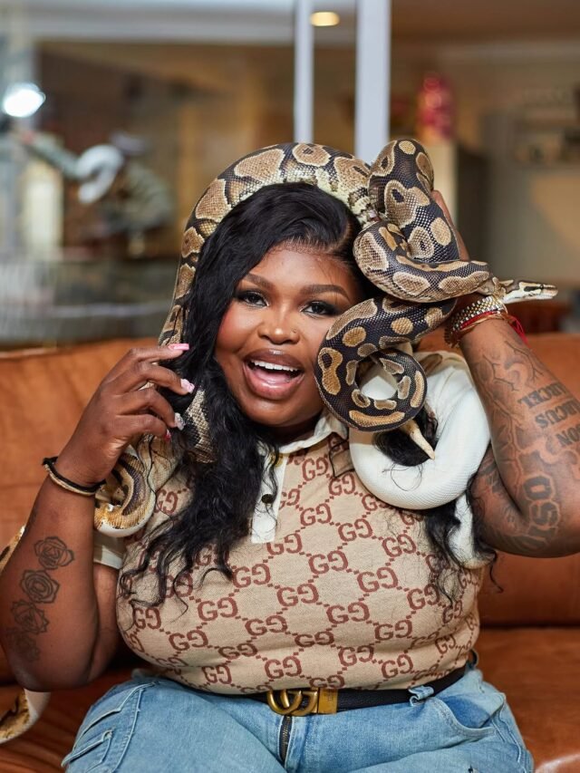 Gogo Maweni shows off cute moment with her snake babies