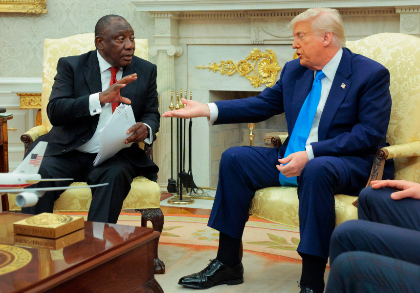 Ramaphosa & Steenhuisen at White House