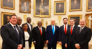 Ramaphosa & Steenhuisen at White House
