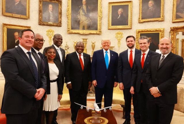 Ramaphosa & Steenhuisen at White House3 Ramaphosa & Steenhuisen at White House