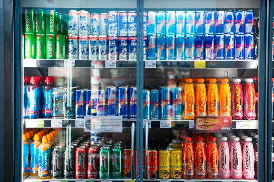 sale of energy drinks