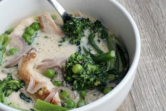 Creamy Curried Tenderstem Soup